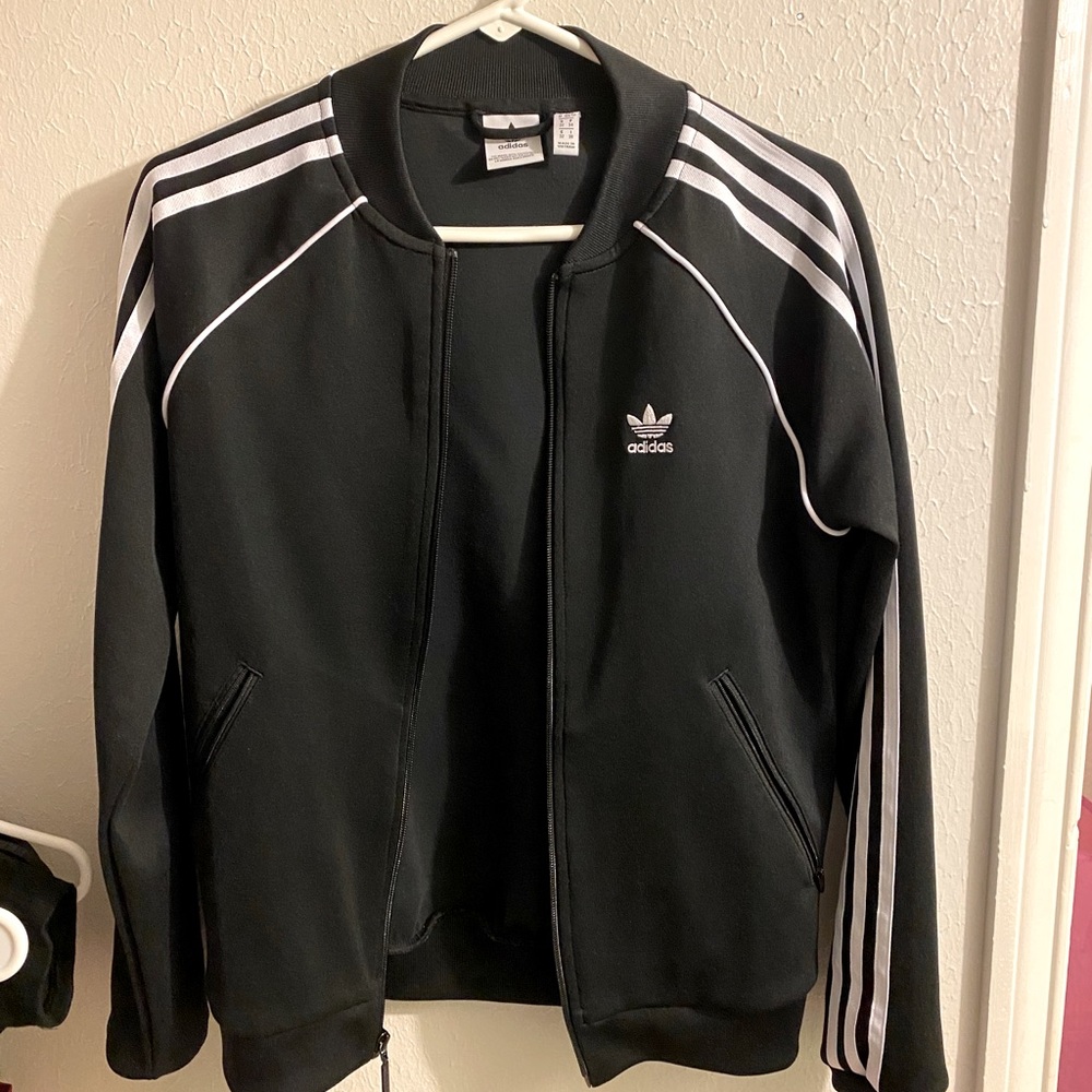 black adidas jacket